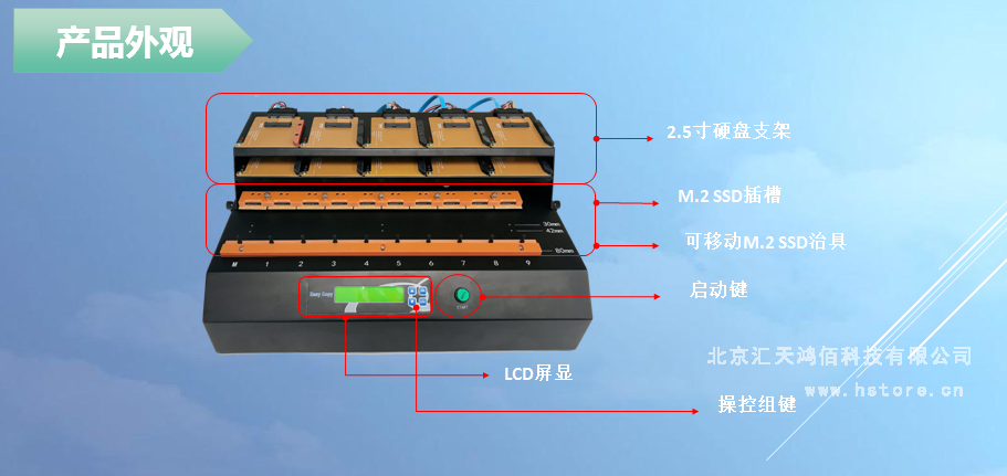 Hstorage NV-10S拷貝機，SATA&PCIe協(xié)議接口拷貝 